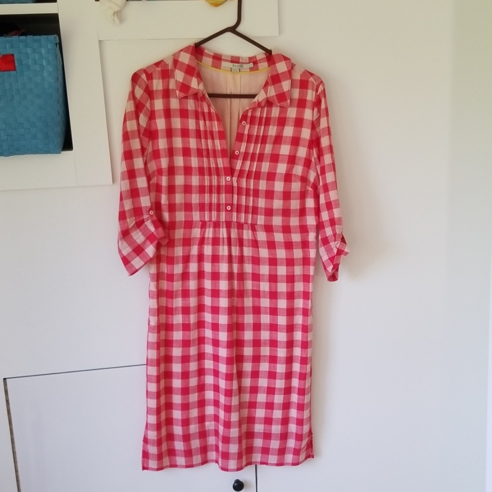 Biden dress gingham